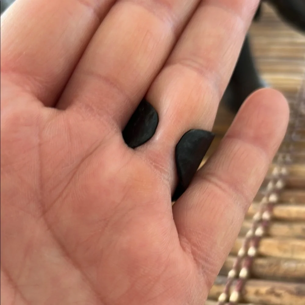 Boho Statement Druzy Ring – Adjustable Black Band wrapped in leather - Picture 7 of 7